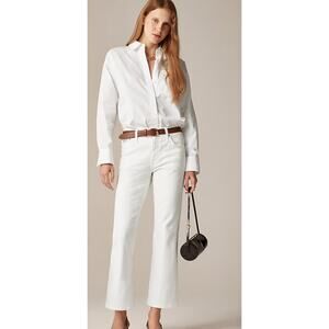 J Crew Mid Rise Kickout Jeans 26 2 White NWT Crop Ankle Boot CH684 J.Crew